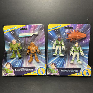 Lots Of 2 Disney Pixar Lightyear Action Figures Fisher-Price Imaginext Sealed CN